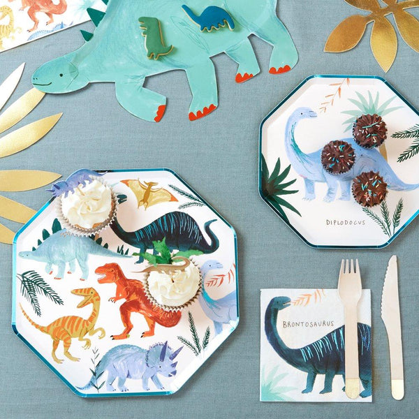 Dinosaur Kingdom Dinner Plates - Set of 8