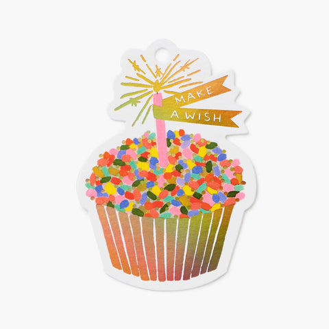 Cupcake Die-Cut Gift Tag