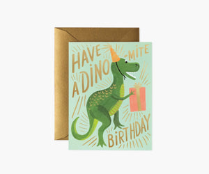 Birthday Greeting Card - Dino-Mite Birthday