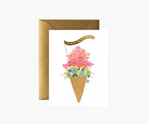 Birthday Greeting Card - Ice Cream Birthday