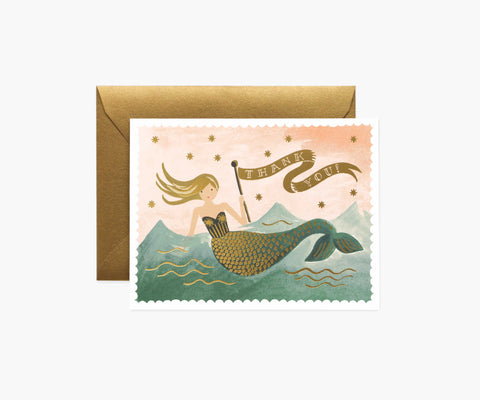 Greeting Card - Mermaid Thank You