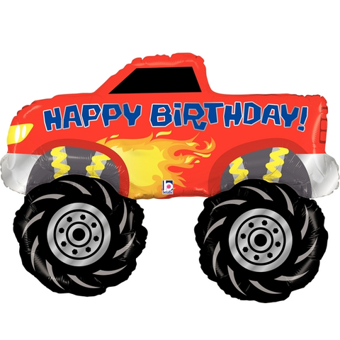 Birthday Balloon - Monster Truck
