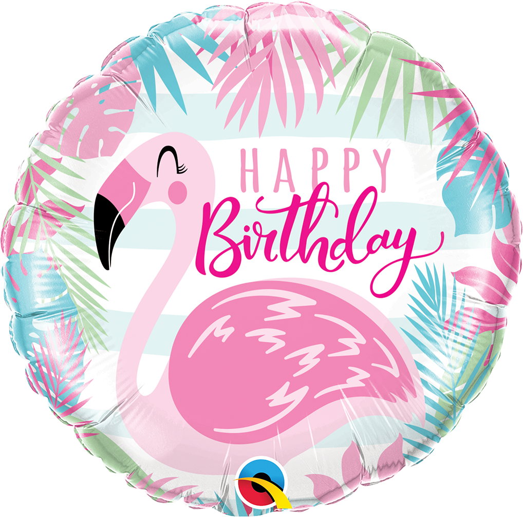 Birthday Balloon -   Pink Flamingo
