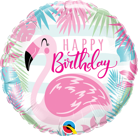 Birthday Balloon -   Pink Flamingo