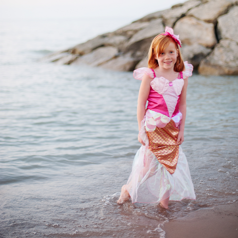 Pink Mermaid Set - Dress & Headband