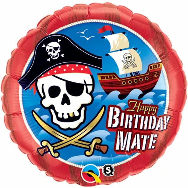 Birthday Balloon -  Mate Pirate Ship