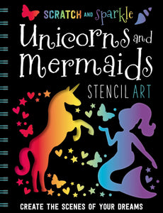 Scratch & Sparkle - Mermaids & Unicorns Stencil Art
