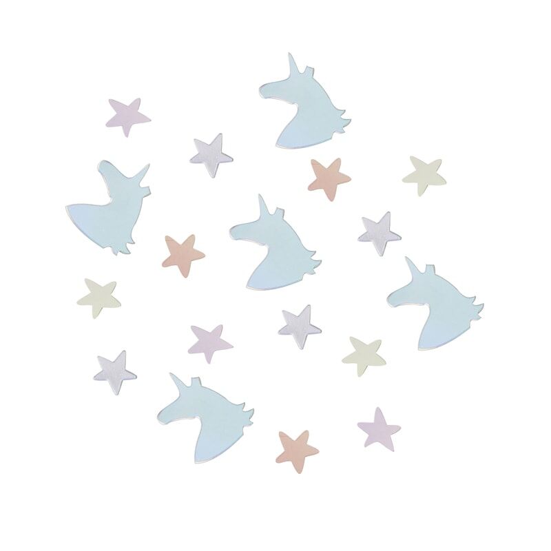 Foiled Confetti - Unicorn and Star