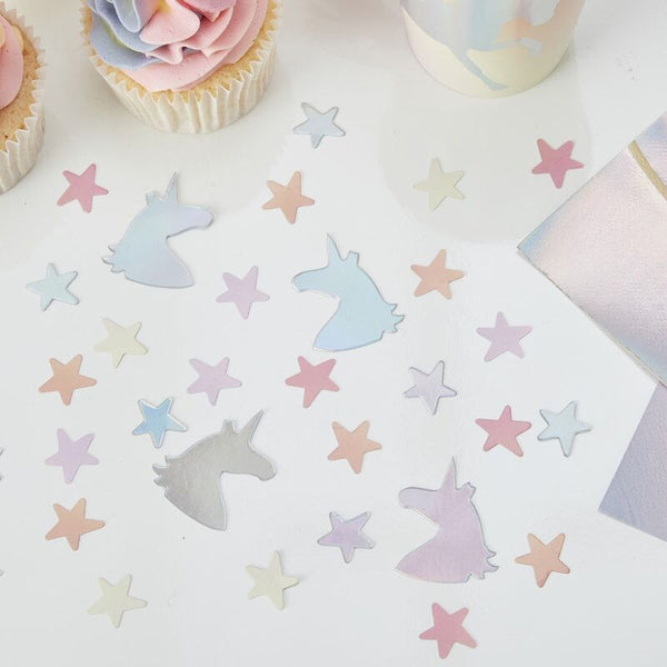Foiled Confetti - Unicorn and Star